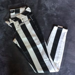 Striped Bebe jeans